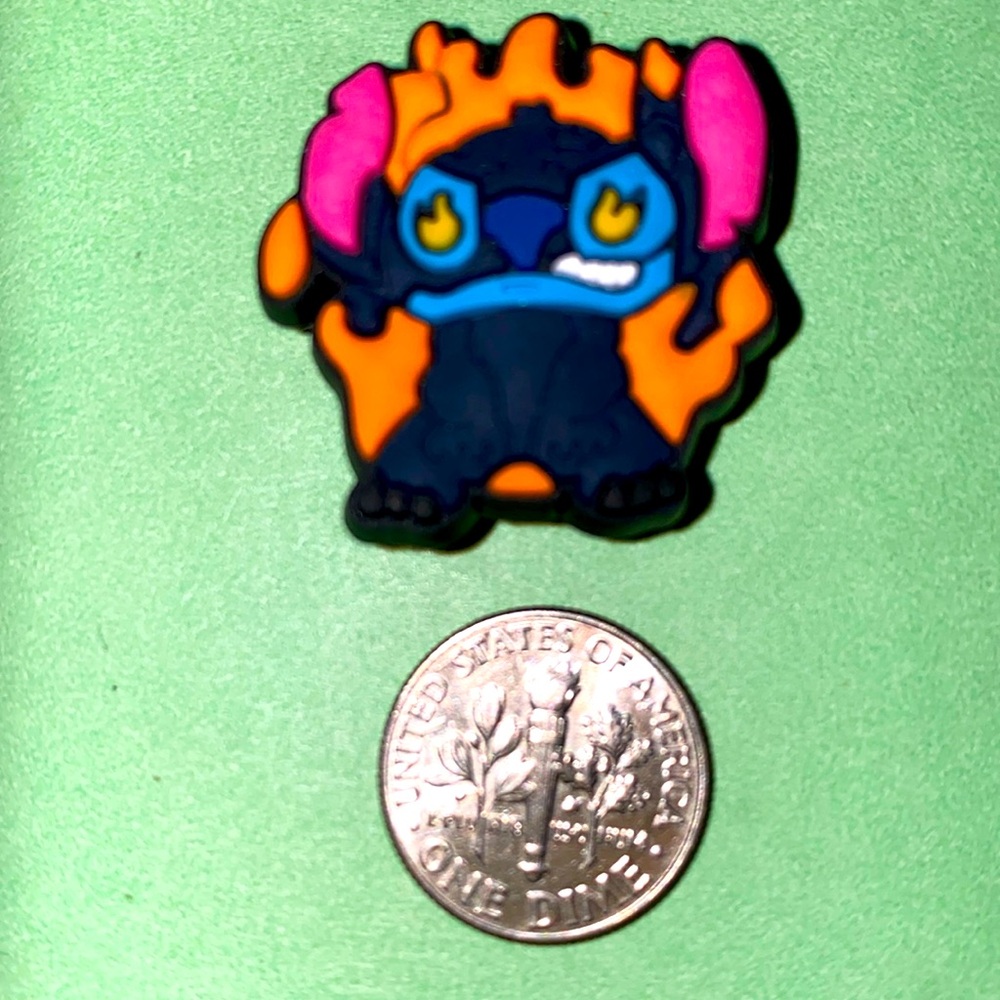 (10 for $15) The Movie Lilo & Stitch on Fire Croc Shoe Charms